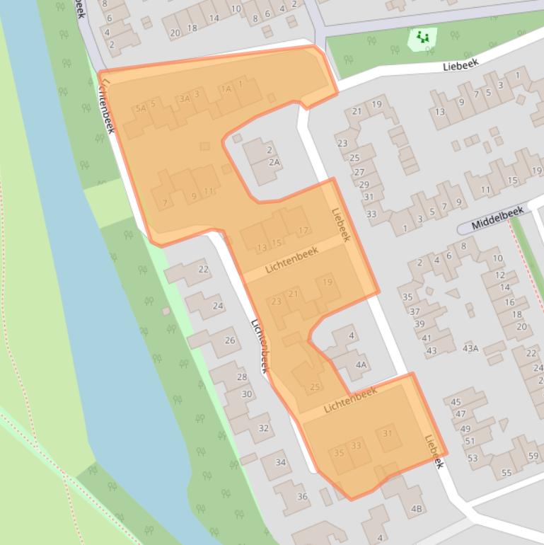 Kaart van postcodegebied 6715HM.