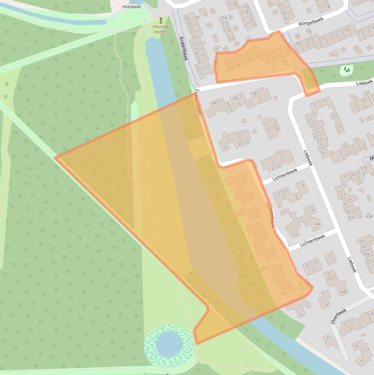 Kaart van postcodegebied 6715HN.