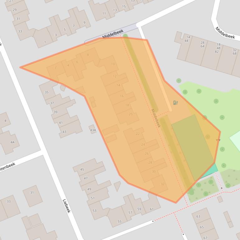 Kaart van postcodegebied 6715HT.