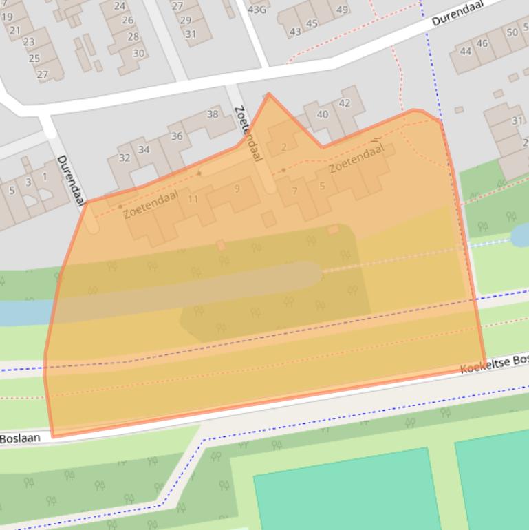 Kaart van postcodegebied 6715JL.