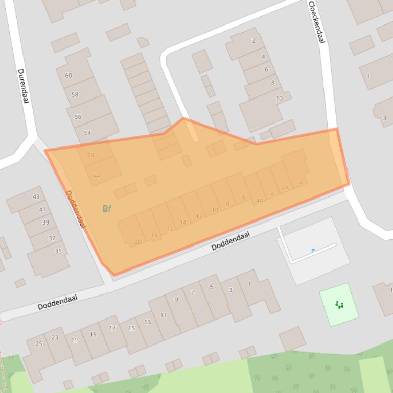 Kaart van postcodegebied 6715JW.