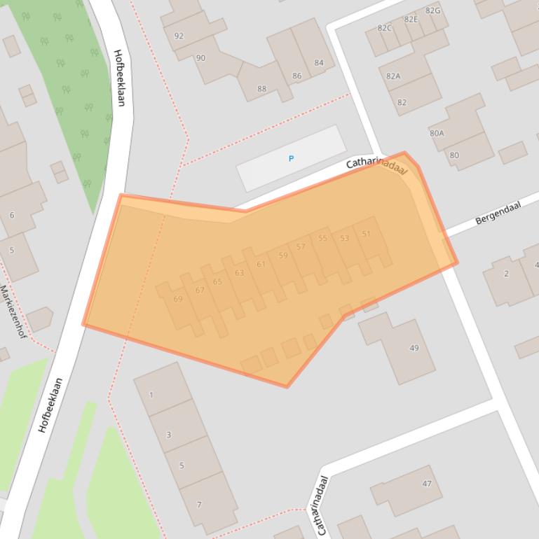 Kaart van postcodegebied 6715KB.