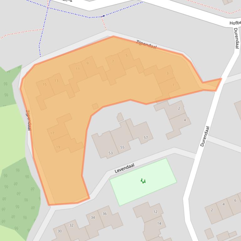 Kaart van postcodegebied 6715KL.