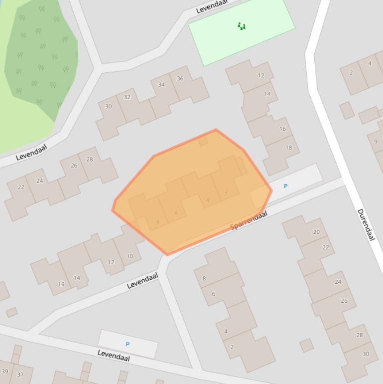 Kaart van postcodegebied 6715KM.