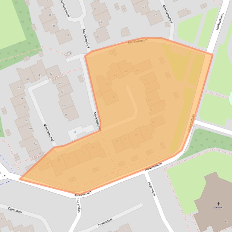 Kaart van postcodegebied 6715LM.