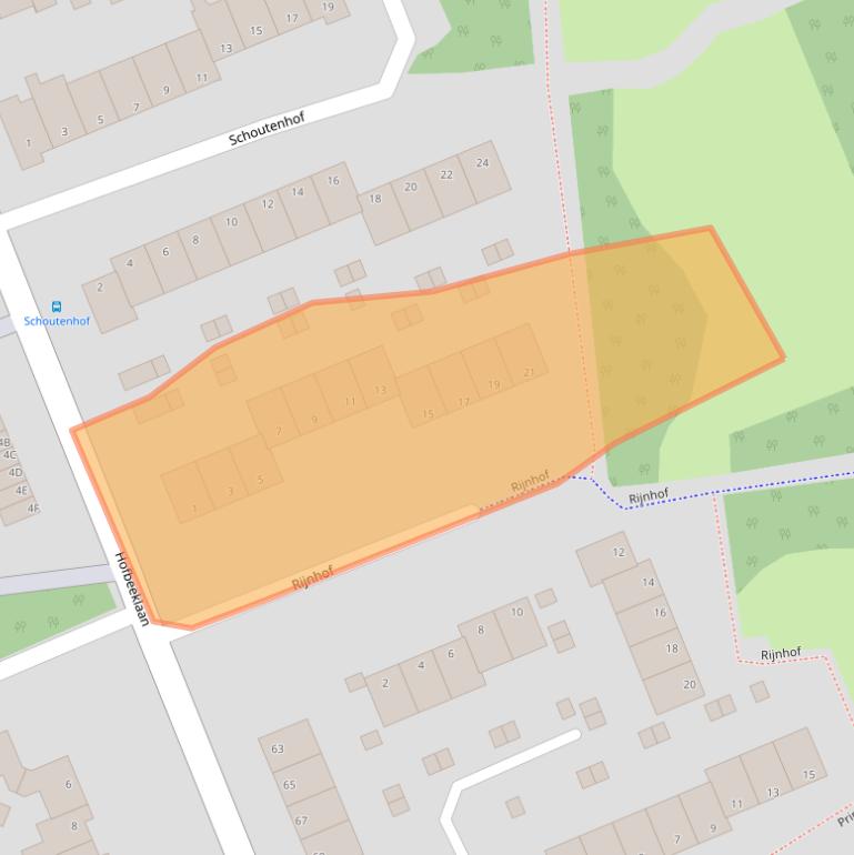 Kaart van postcodegebied 6715LR.