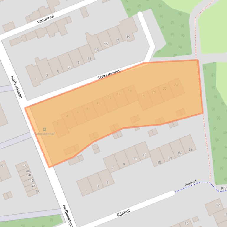 Kaart van postcodegebied 6715LV.