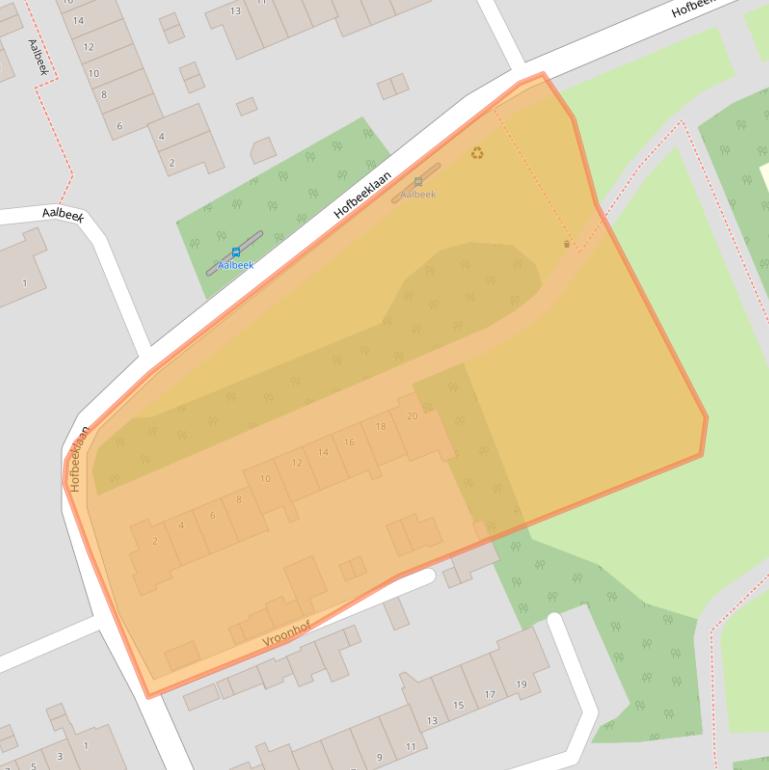 Kaart van postcodegebied 6715LX.