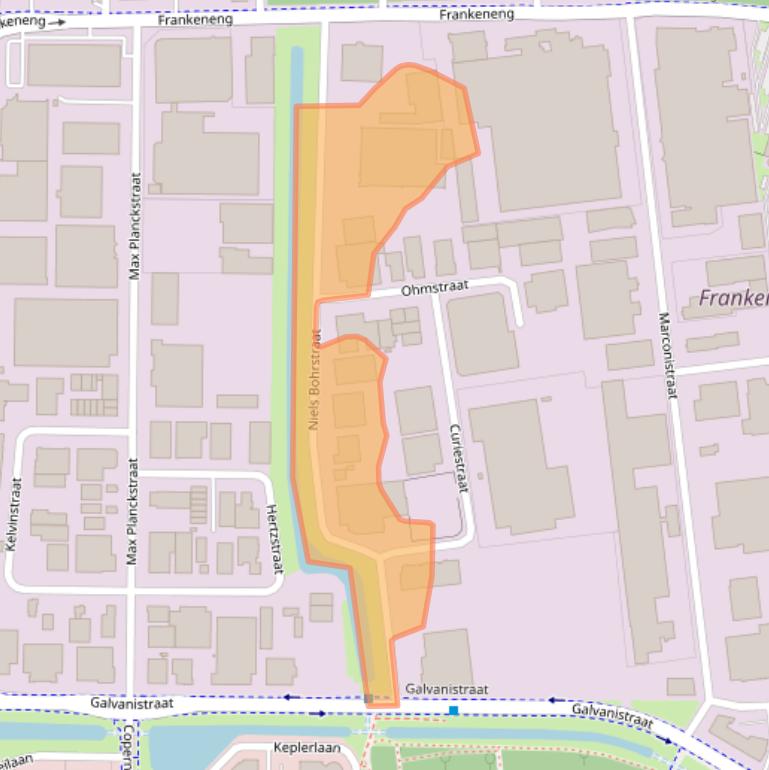 Kaart van postcodegebied 6716AM.