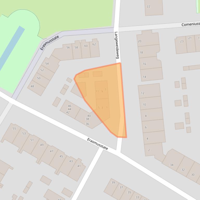 Kaart van postcodegebied 6716AT.