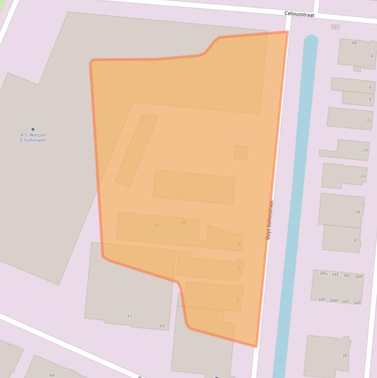 Kaart van postcodegebied 6716BL.