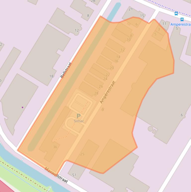 Kaart van postcodegebied 6716BN.