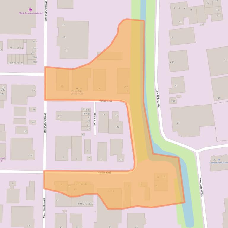 Kaart van postcodegebied 6716BT.