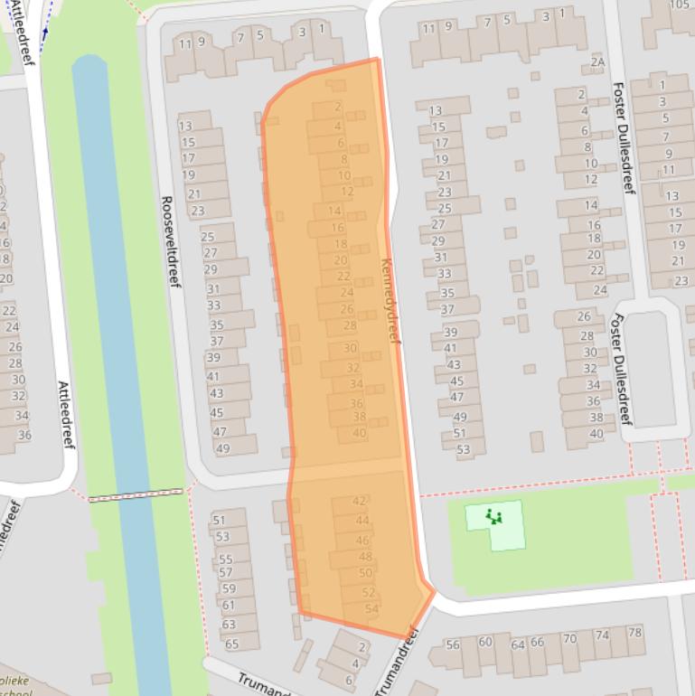 Kaart van postcodegebied 6716CJ.