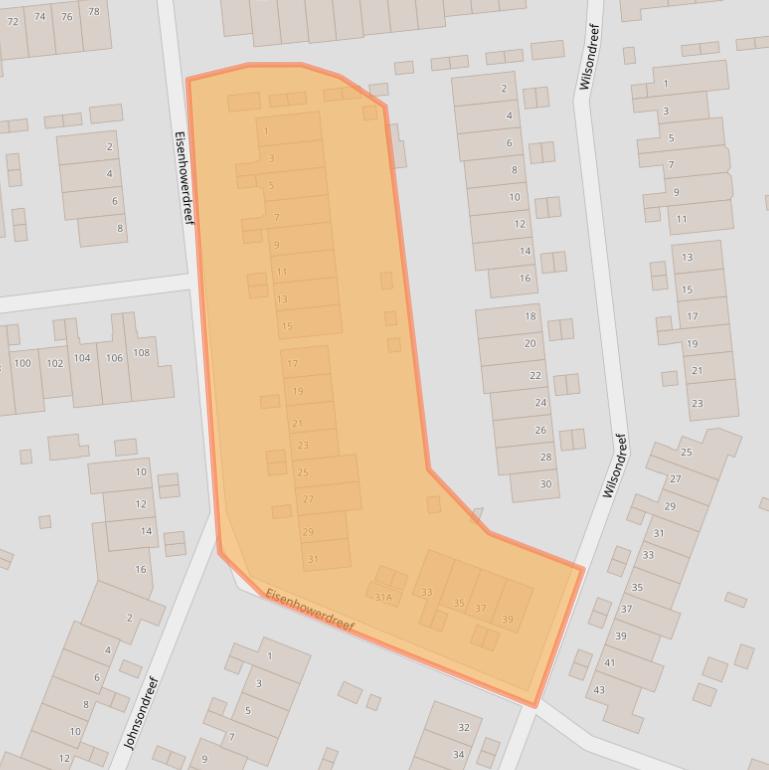 Kaart van postcodegebied 6716DA.