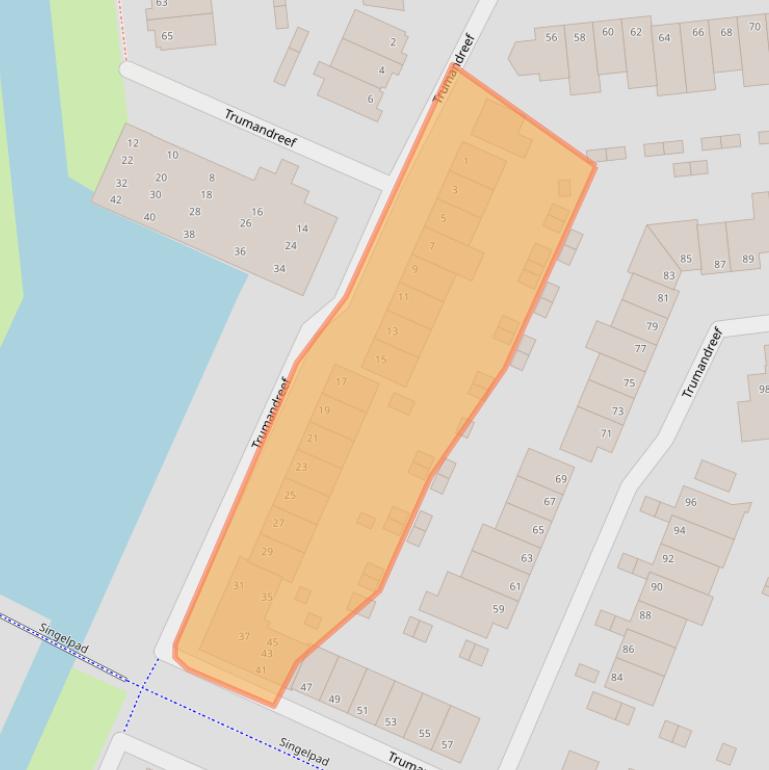 Kaart van postcodegebied 6716DH.