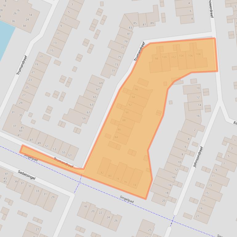 Kaart van postcodegebied 6716DM.