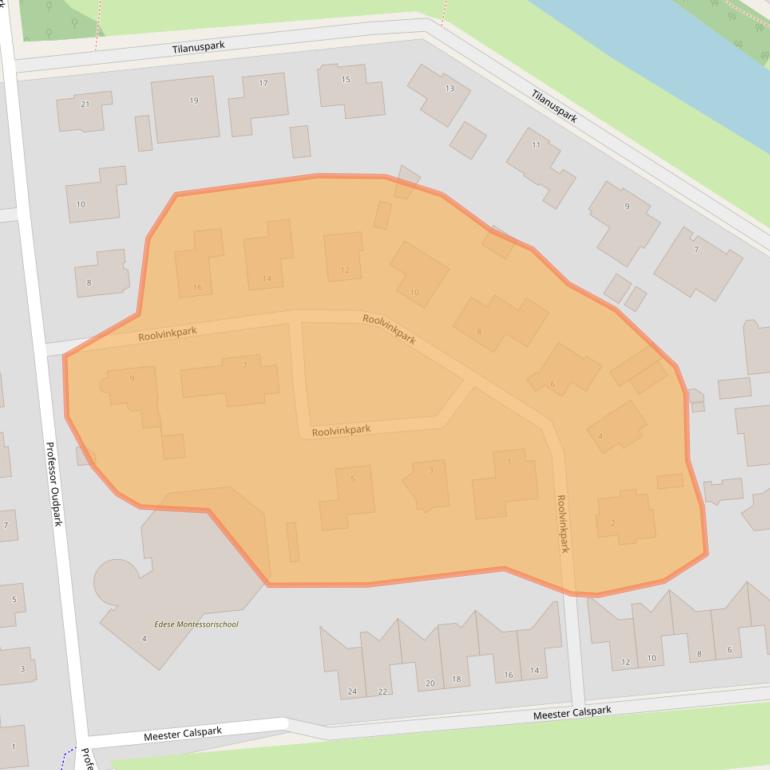 Kaart van postcodegebied 6716EG.