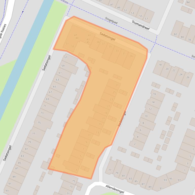 Kaart van postcodegebied 6716GA.