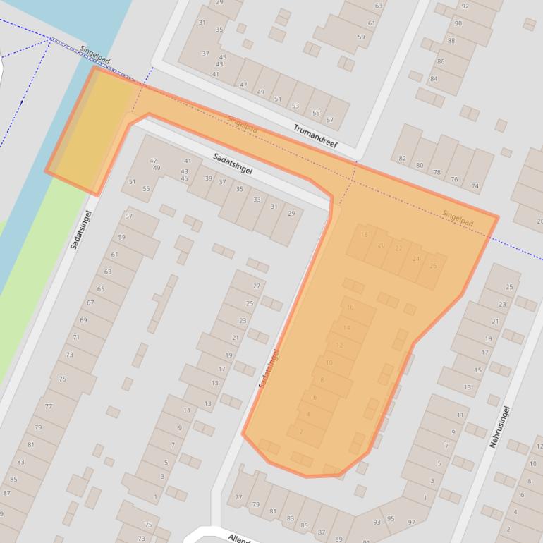 Kaart van postcodegebied 6716GC.