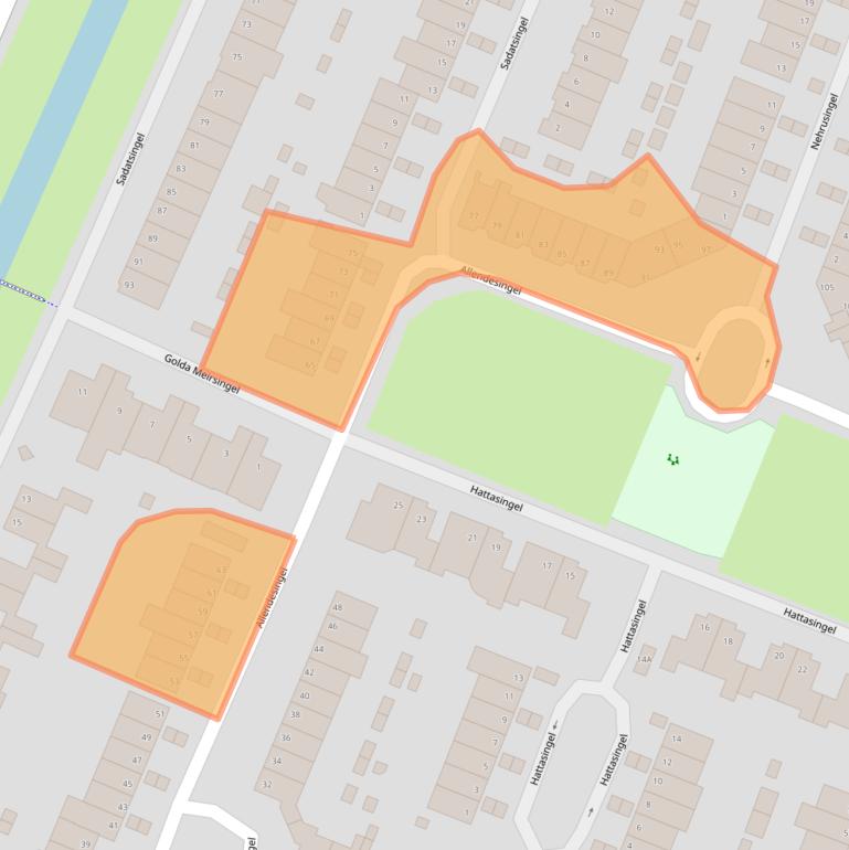 Kaart van postcodegebied 6716GM.