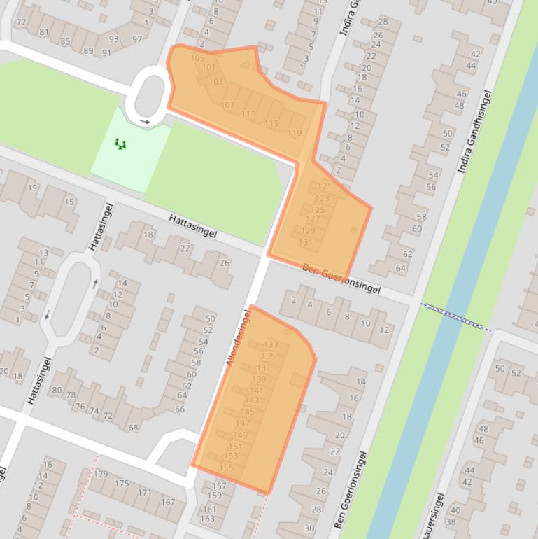 Kaart van postcodegebied 6716GN.