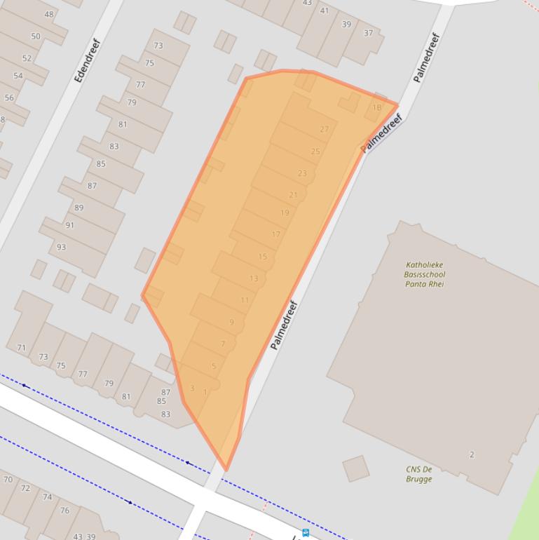 Kaart van postcodegebied 6716HA.