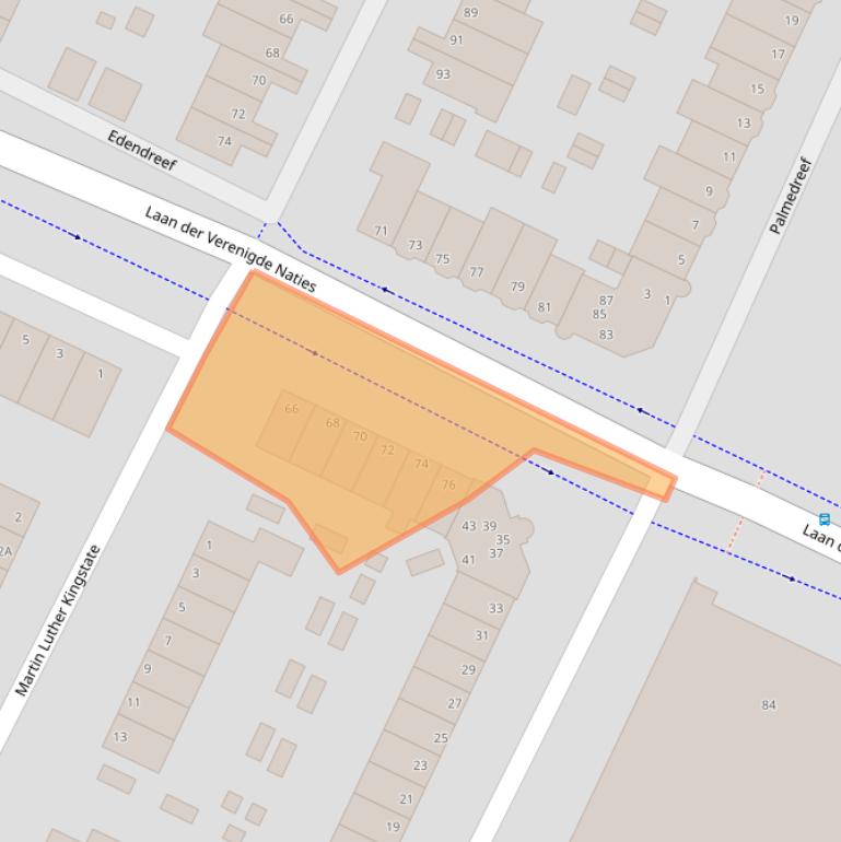 Kaart van postcodegebied 6716JD.