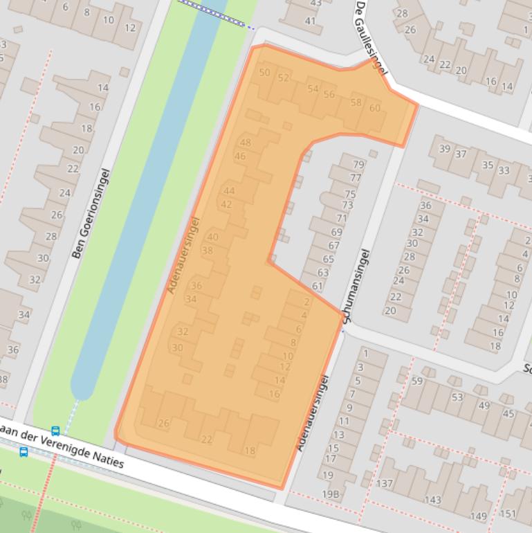 Kaart van postcodegebied 6716KB.