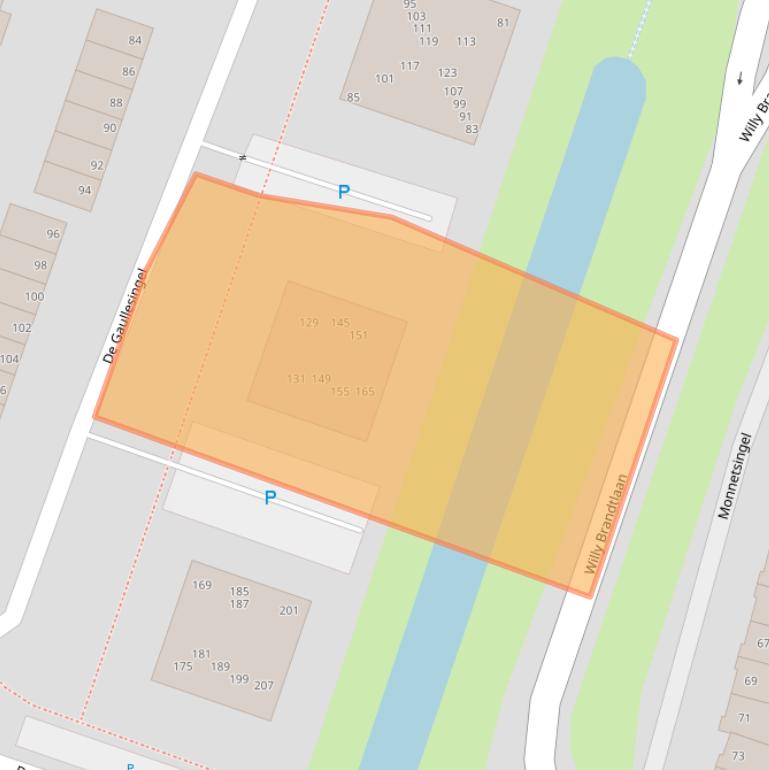 Kaart van postcodegebied 6716LH.