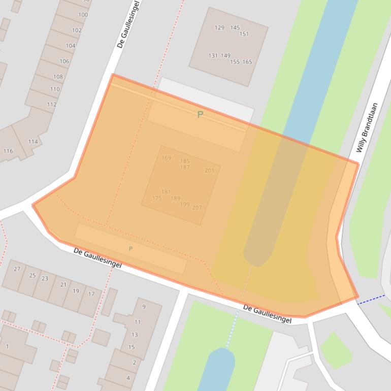 Kaart van postcodegebied 6716LJ.