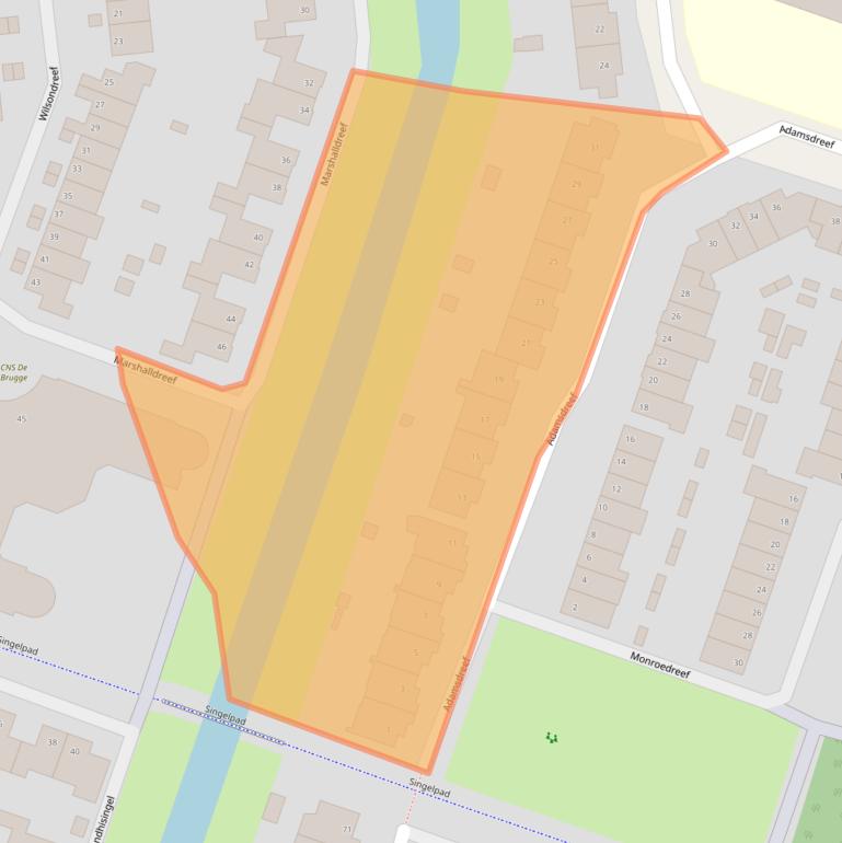 Kaart van postcodegebied 6716ME.