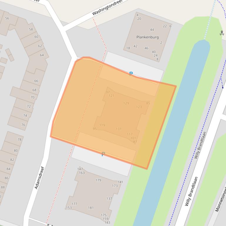 Kaart van postcodegebied 6716MJ.