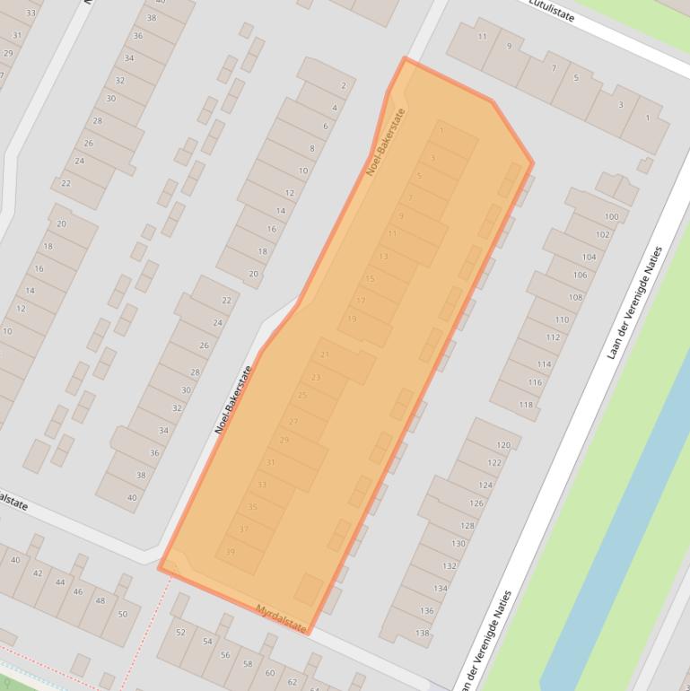 Kaart van postcodegebied 6716NK.