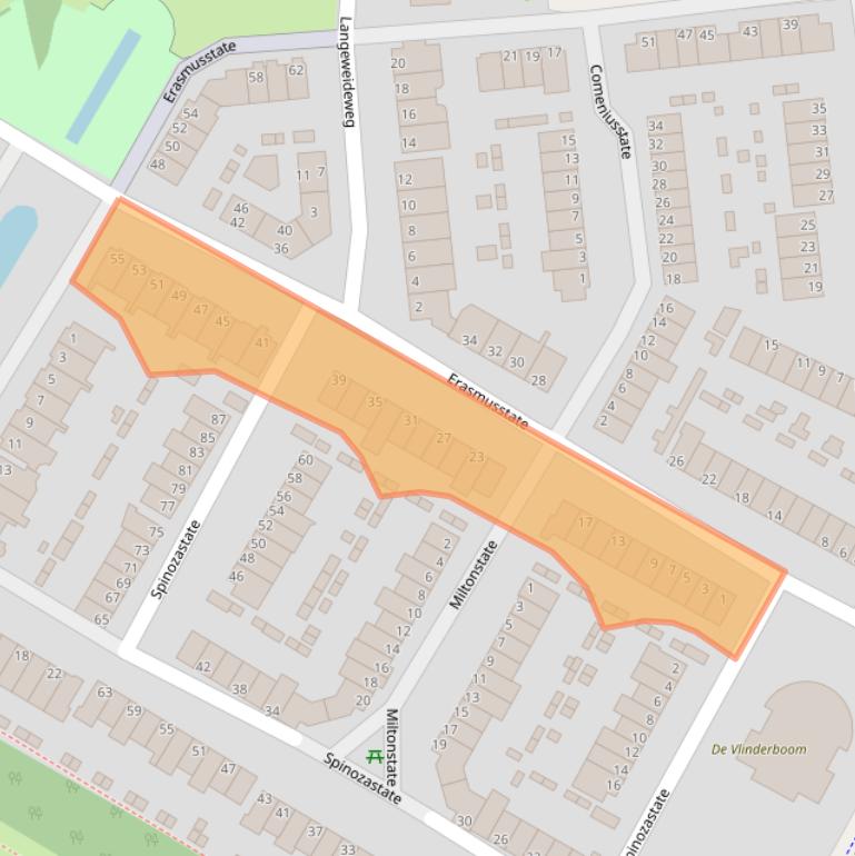 Kaart van postcodegebied 6716PA.