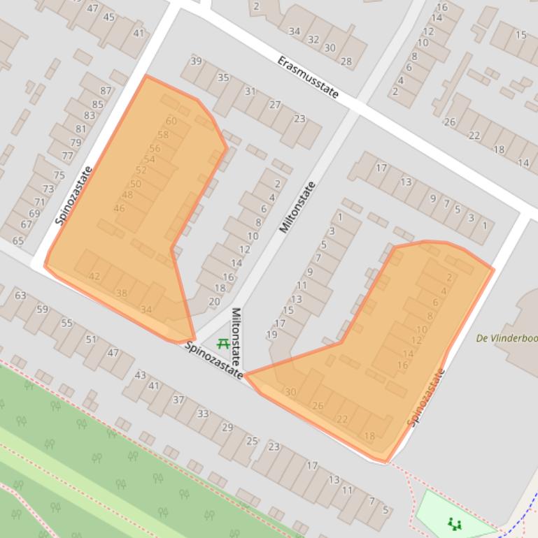 Kaart van postcodegebied 6716PD.