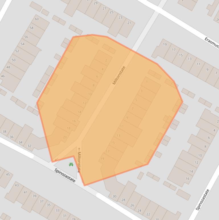 Kaart van postcodegebied 6716PE.