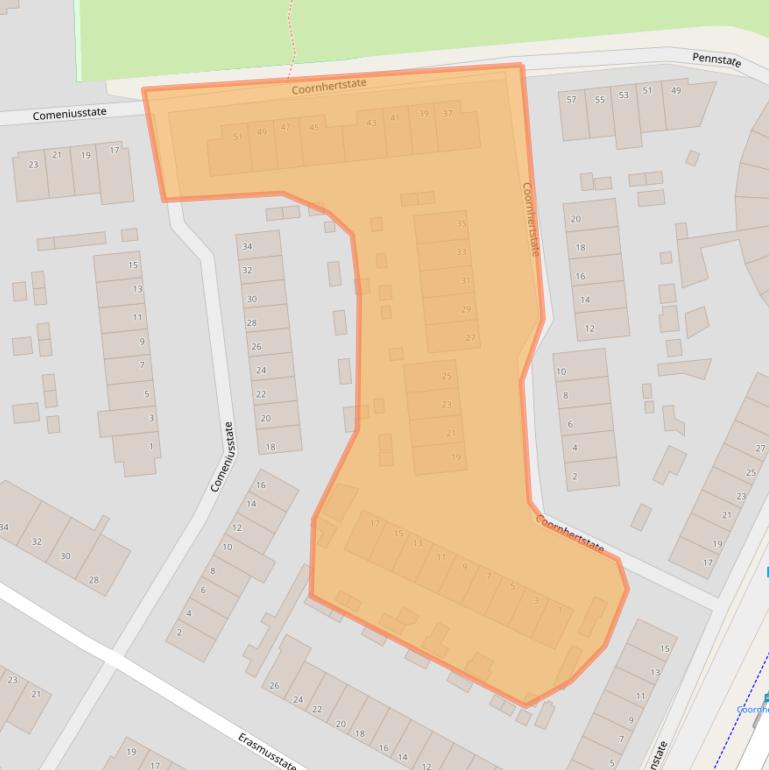 Kaart van postcodegebied 6716PK.