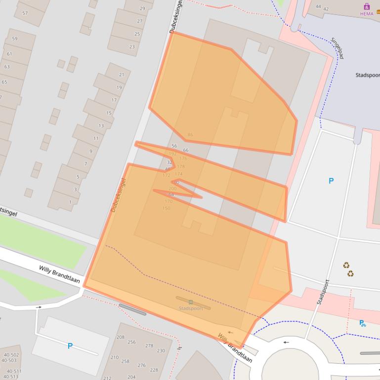 Kaart van postcodegebied 6716RE.