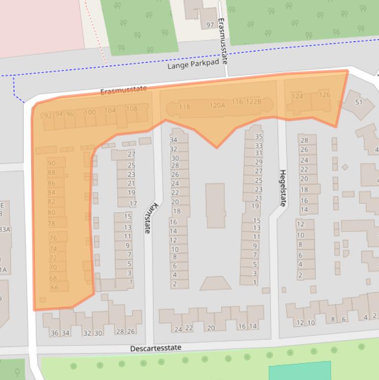 Kaart van postcodegebied 6716SB.