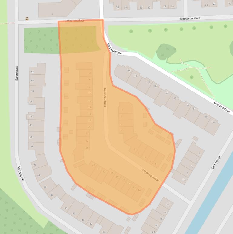 Kaart van postcodegebied 6716SH.