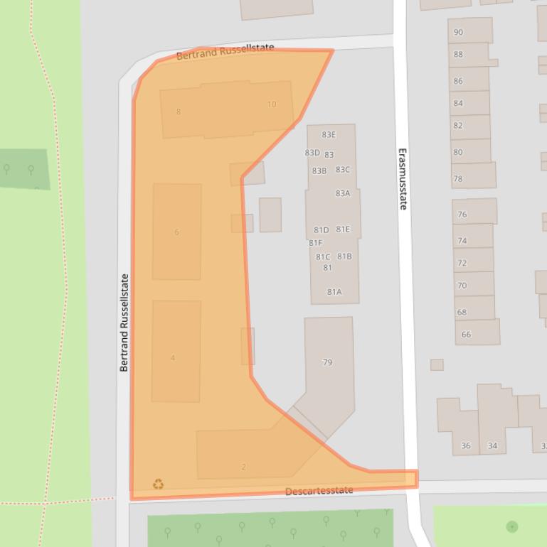 Kaart van postcodegebied 6716SN.