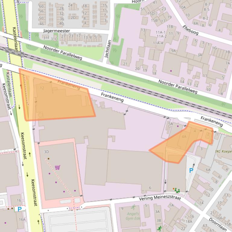 Kaart van postcodegebied 6717AG.