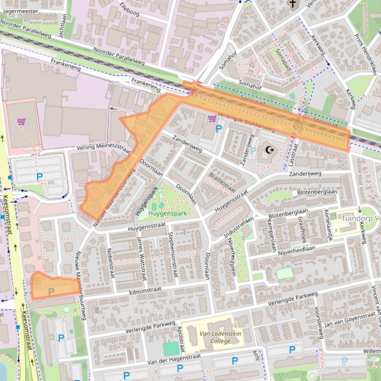 Kaart van postcodegebied 6717AS.