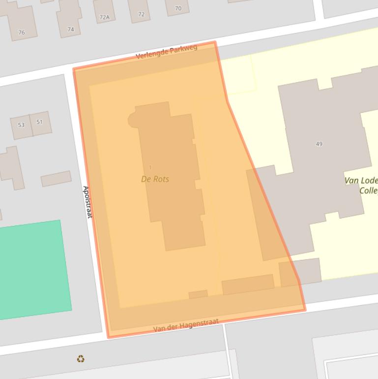 Kaart van postcodegebied 6717BP.