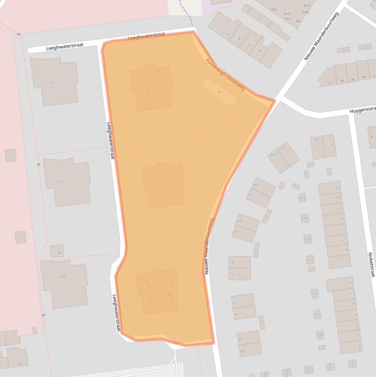 Kaart van postcodegebied 6717CW.