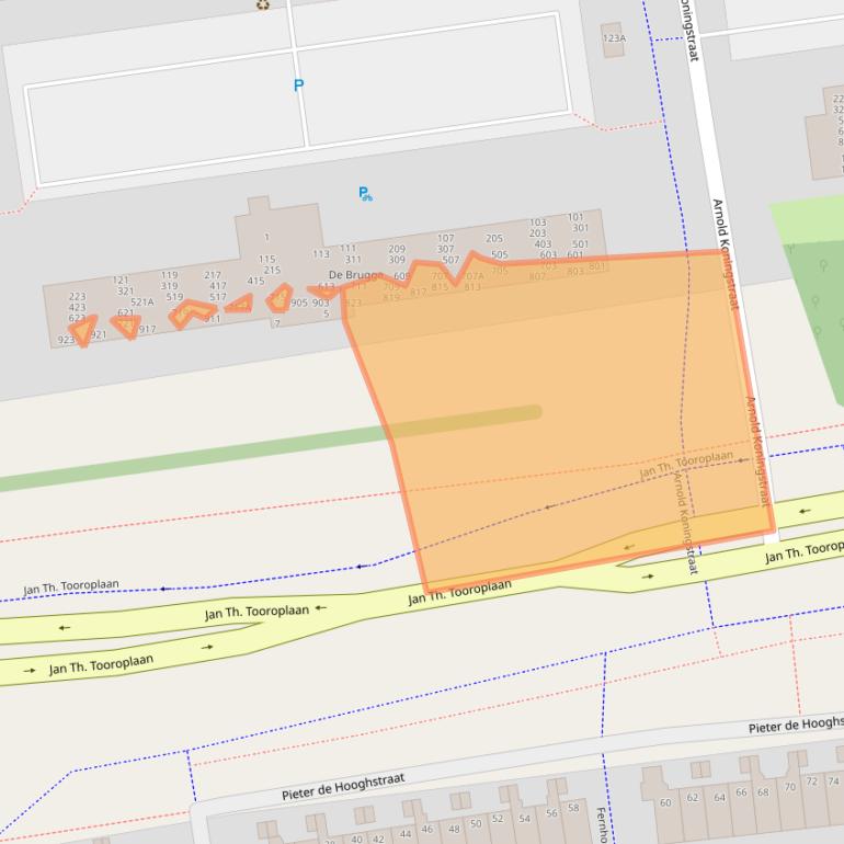 Kaart van postcodegebied 6717DK.