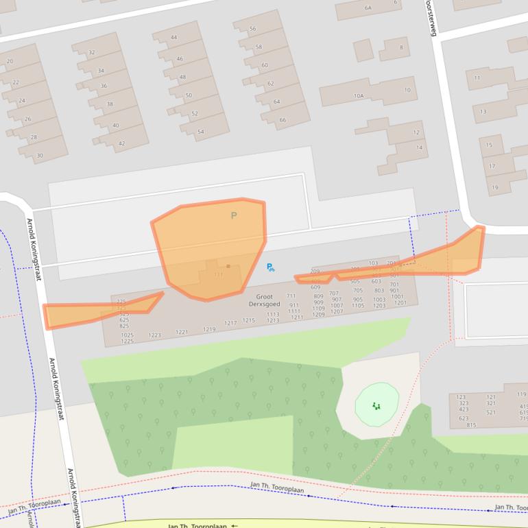 Kaart van postcodegebied 6717EB.