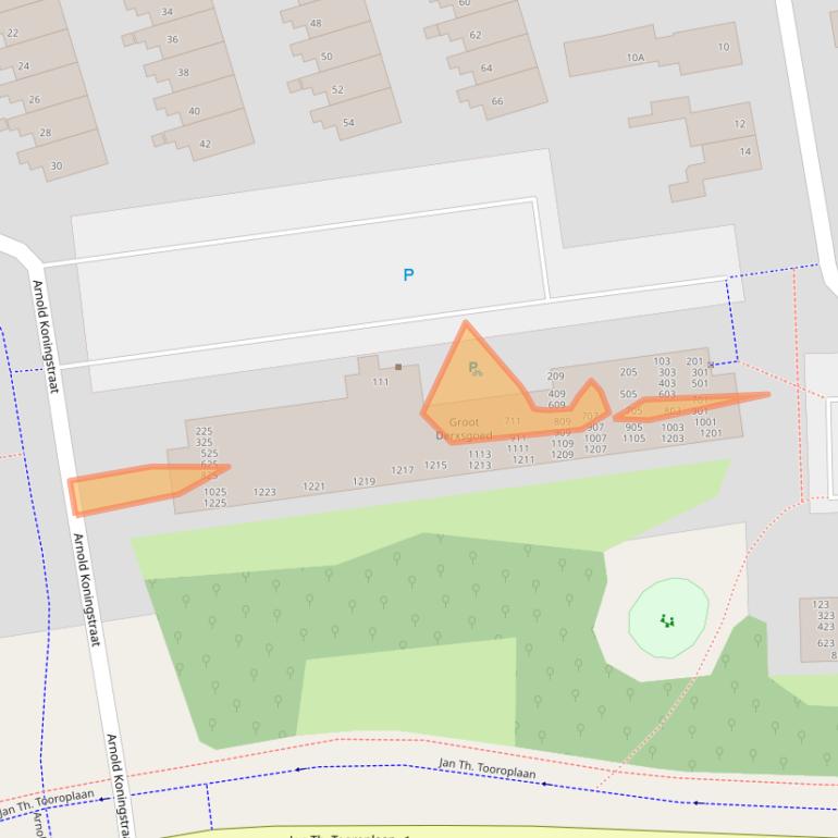 Kaart van postcodegebied 6717ED.