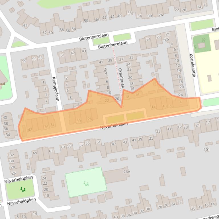 Kaart van postcodegebied 6717EW.